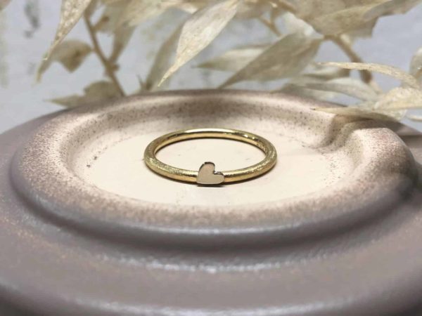 Herzverlobungsring aus Gold und Weissgold Ellara 2